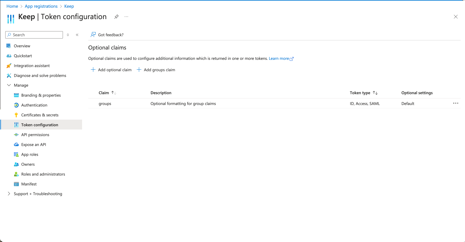 Azure AD Authentication Configuration
