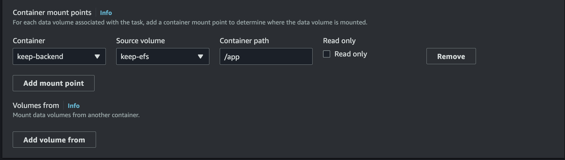 Container Mount